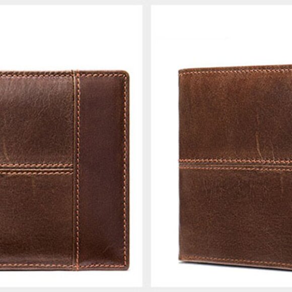 RFID BLOCKING Men's Bifold Leather Card Holder Wallet Convenient Purse w… - Picture 9 of 11